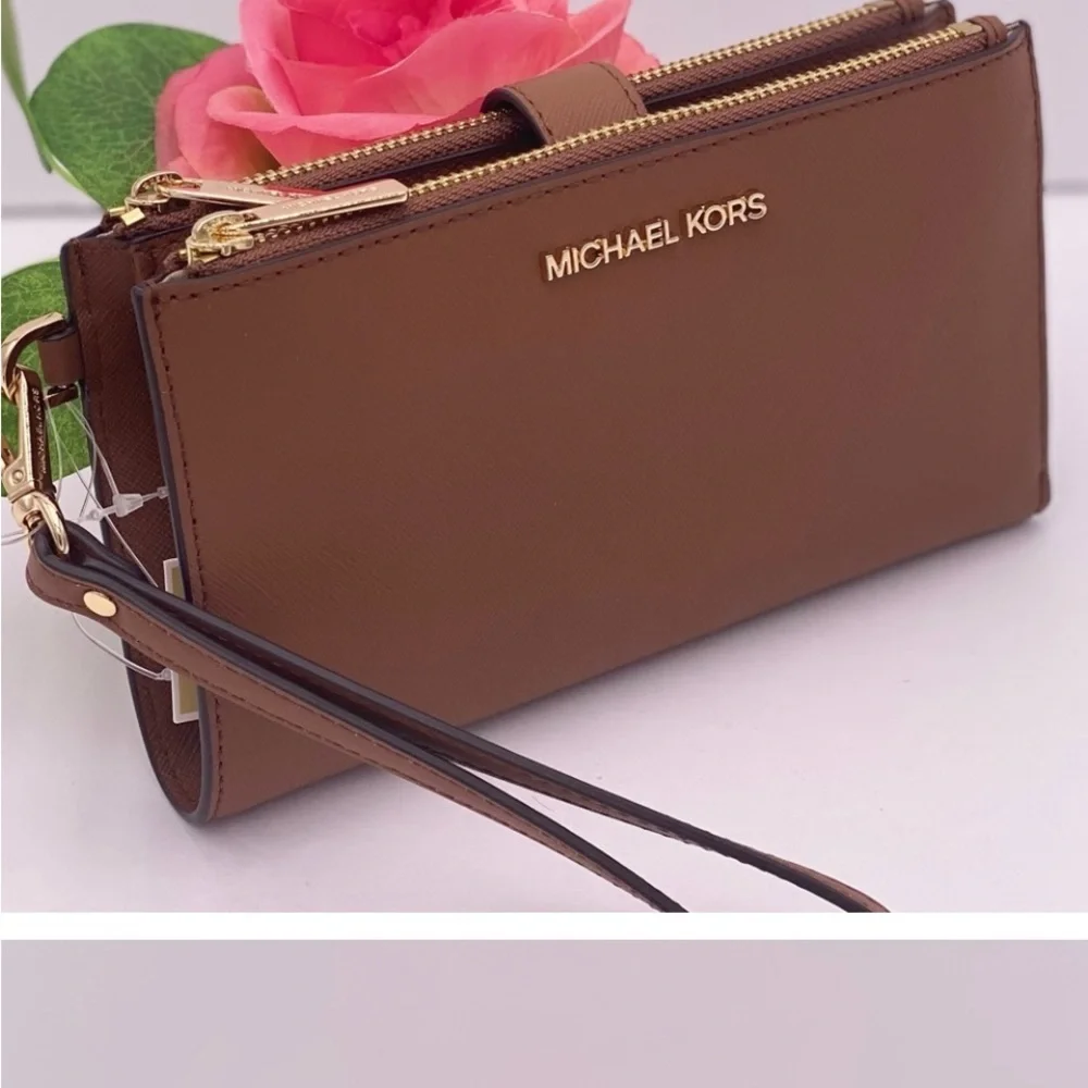 Michael Kors DoubleZip Wallet Wristlet Luggage